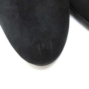 JIMMY CHOO MENDEZ ブーティ スエード バックジップ 37 ブラック