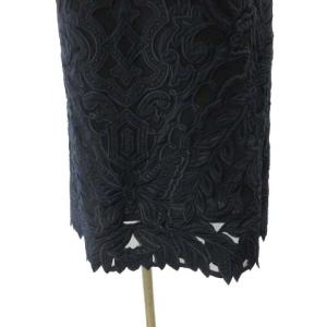 VIVIENNE TAM ノースリーブワンピース ドレス バタフライモチーフ 刺繍 フォーマル 紺 ネイビー 38 M RRR