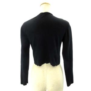 TOCCA 美品 18年 カーディガン 洗えるSCALLOP BOLERO ボレロ スカラップ 6733147 紺 ネイビー M