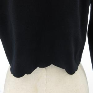 TOCCA 美品 18年 カーディガン 洗えるSCALLOP BOLERO ボレロ スカラップ 6733147 紺 ネイビー M