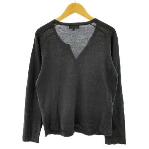 MARGARET HOWELL 美品 カーディガン リネン 薄手 グレー 2 約M