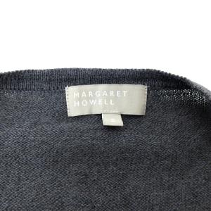 MARGARET HOWELL 美品 カーディガン リネン 薄手 グレー 2 約M