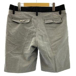 MARK&LONA Trianglesquare ショートパンツ ゴルフウェア スカル リネン混 グレー L