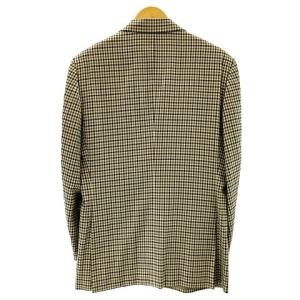Aquascutum クラブチェック テーラードジャケット ブレザー ウール ベージュ