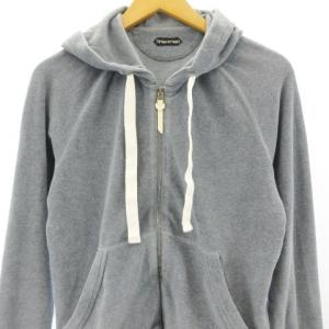 TOM FORD パイル地パーカー 44 ライトグレー