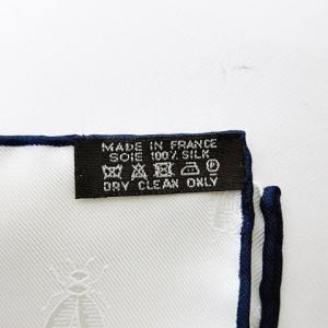 HERMES BRIDES de GALA 式典用馬勒 カレ 90 ネイビー 白