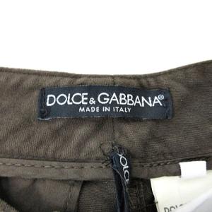 DOLCE&GABBANA パンツ モールスキン シンチバック L ブラウン