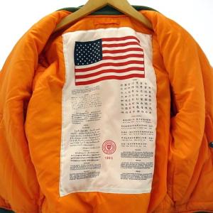 ALPHA INDUSTRIES Blood Chit MA-1 XS グリーン