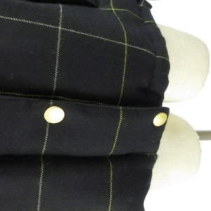 BLUE LABEL CRESTBRIDGE ウインドウペンチェックダウンジャケット 38 ネイビー