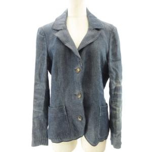 デニムジャケット リネン100％ 44 インディゴ