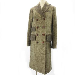 DIANE von FURSTENBERG チェスターコート ロングコート 裏地シルク 2 ベージュ 