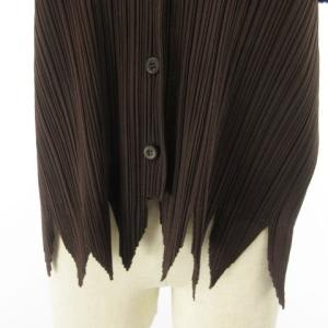 PLEATS PLEASE ISSEY MIYAKE イッセイミヤケ プリーツシャツ 4 ブラウン