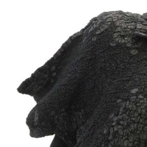 me ISSEY MIYAKE シャツ ブラウス カーディガン ショート丈 ブラック ECR12