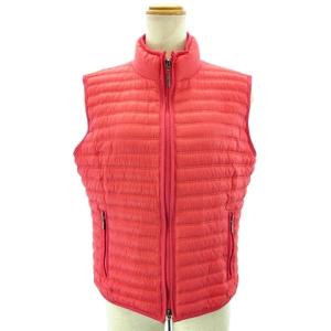 ダウンベスト 撥水 ジップアップ 44 ピンク