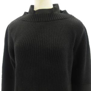 sacai 19AW ニット セーター バックフリル シースルー S