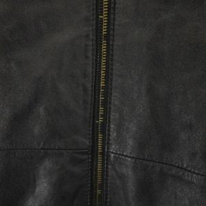 ARMANI JEANS リバーシブル ラムレザー ブルゾン ジャケット L カーキ ブラック 