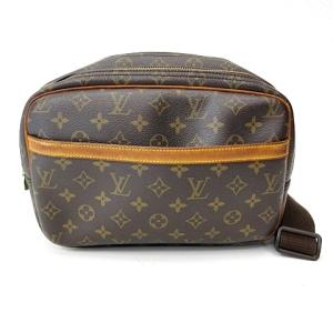 LOUIS VUITTON M45254 モノグラム リポーターPM クロスボディバッグ ブラウン