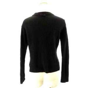 BLUE LABEL CRESTBRIDGE Vネックニット ウール混 ブラック 38 M