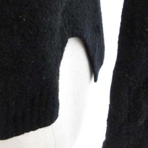 BLUE LABEL CRESTBRIDGE Vネックニット ウール混 ブラック 38 M