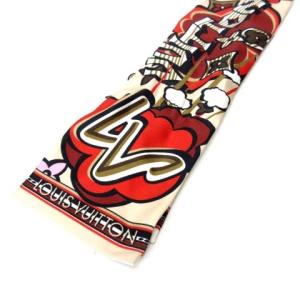 LOUIS VUITTON M76675 バンドー・ストリート モノグラム シルクスカーフ マルチカラー