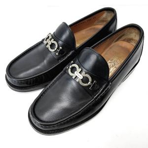 ガンチーニ ビットローファー レザー ブラック 7