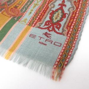 ETRO シルクストール ペイズリー柄