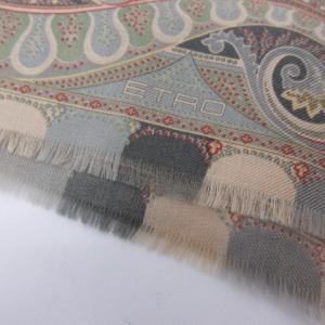 ETRO ペイズリー柄ストール ブラウン