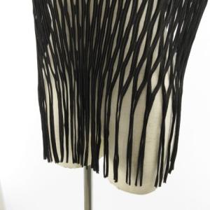 ISSEY MIYAKE ベストフリンジカットソー ノースリーブ ブラック