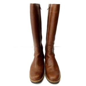 UGG australia ブルームロングブーツ トラックソール レザー ボア 23cm ブラウン