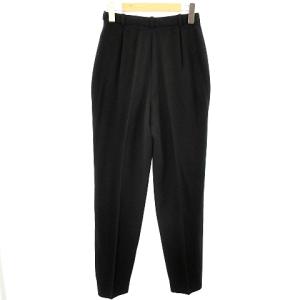 HERMES ヴィンテージ ウール スラックスパンツ サイドジップ センタープレス フランス製