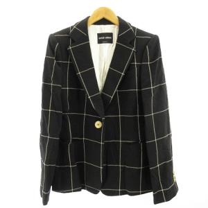 ウインドウペンテーラードジャケット ブラック