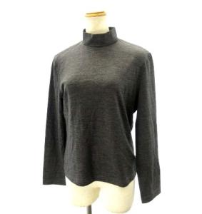 FASHION カットソー ハイネック L ダークグレー