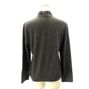 LEONARD FASHION カットソー ハイネック L ダークグレー