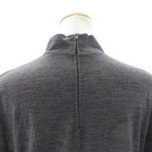 LEONARD FASHION カットソー ハイネック L ダークグレー