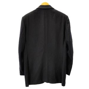 BARNEYS NEW YORK BELVEST テーラードジャケット ストライプ カシミヤ混 50 ネイビー