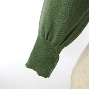 ETRO ニット タートルネック シルク切替 花柄 48 グリーン