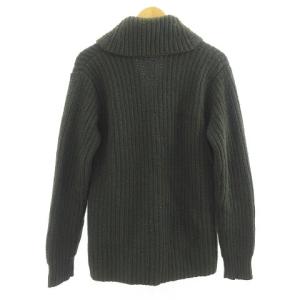 RALPH LAUREN ブラックレーベル カシミヤ混 カーディガン ショールカラー ダークグリーン XS