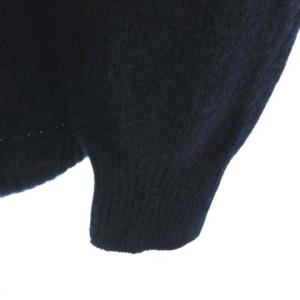 MARGARET HOWELL 19AW 美品 カシミヤ混 ウールニット セーター 長袖 L ネイビー