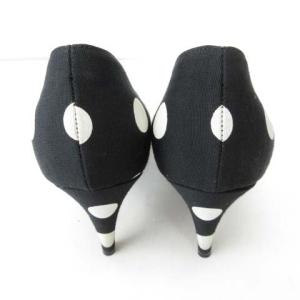 GIANNI VERSACE ×セルジオロッシ パンプス ドット 23cm ブラック