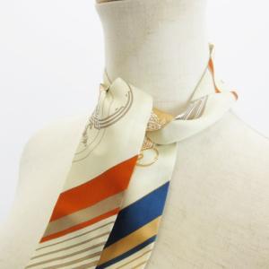 HERMES ツイリー エクスリブリス シルク スカーフ 21 マルチカラー