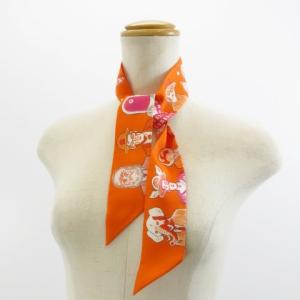 ツイリー エルメスのドレスコード シルク オレンジ