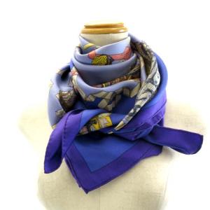 HERMES カレ90 スカーフ HELLO DOLLY アンティークドール シルク100％ パープル