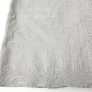 LOUIS VUITTON カシミヤ シルク混 大判 スカーフ モノグラム ジャガード 灰