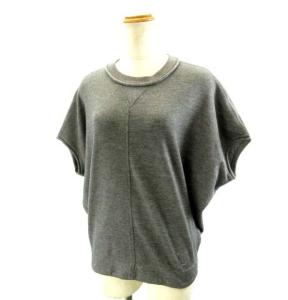 ドルマンカットソー LVロゴ カシミヤ シルク XS ダークグレー