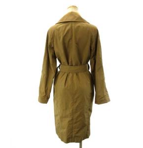 YVES SAINT LAURENT トレンチコート スプリングコート 裏地レオパード柄 173312 ブラウン