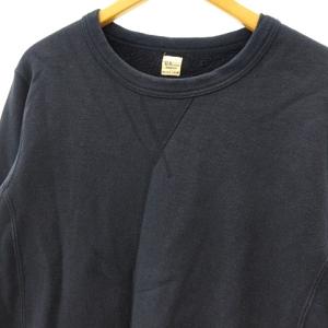 Ron Herman スウェット トレーナー 前V ガゼット コットン 裏パイル地 ネイビー L