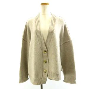 20AW Airly Wool ルーズカーディガン アシンメトリー 変形ニット ベージュ 38