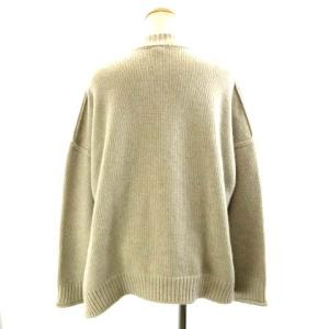 nagonstans 20AW Airly Wool ルーズカーディガン アシンメトリー 変形ニット ベージュ 38