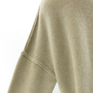 nagonstans 20AW Airly Wool ルーズカーディガン アシンメトリー 変形ニット ベージュ 38