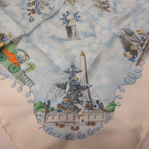 HERMES カレ45 Les Triples de Paris いたずら三つ子